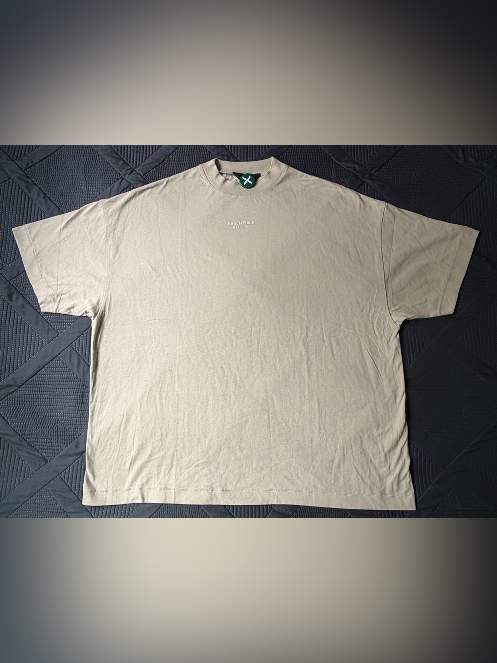 Fear Of God Essentials Oversized T Shirt Beige Taupe Men’s Size M FOG